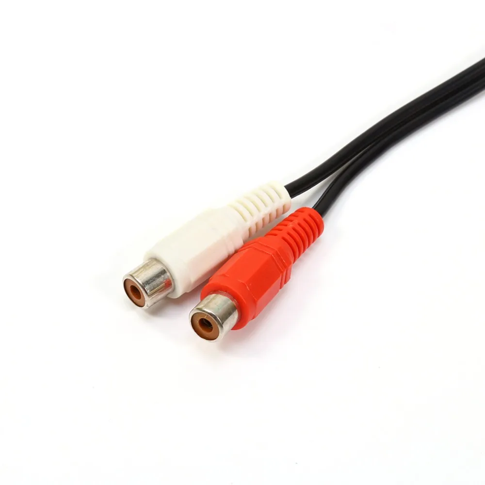 3.5mm Male Jack to 2 RCA Female Plug Adapter Cable Mini Stereo Audio Cable Headphone Y Cable