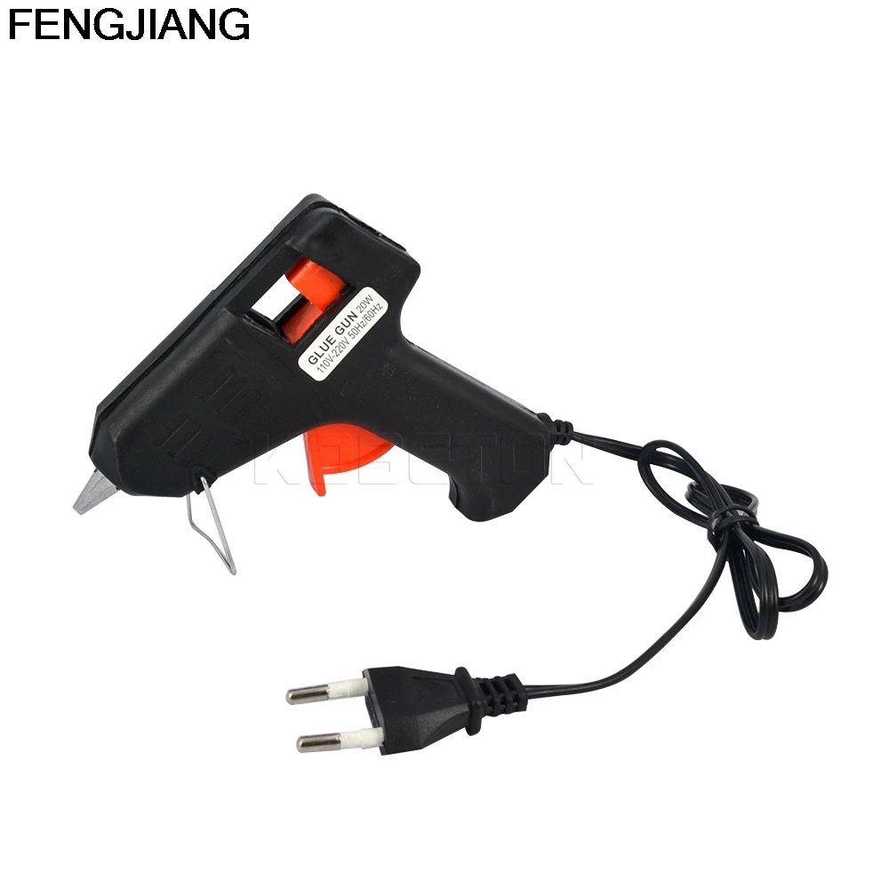 1PCS Hot-melt Electric Heating Hot Melt Glue Gun Sticks Trigger Repair Heat Art Repair Tool 20W EU US Plug