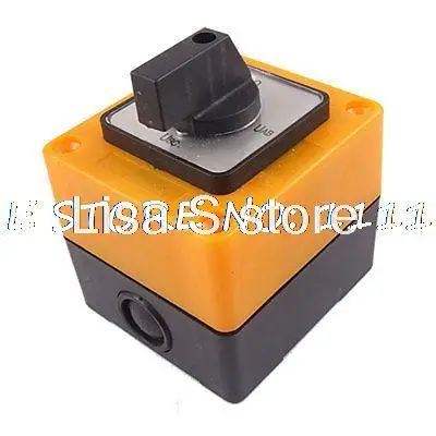 

Plastic Encased Voltmeter Rotary Changeover Switch Control Station Box