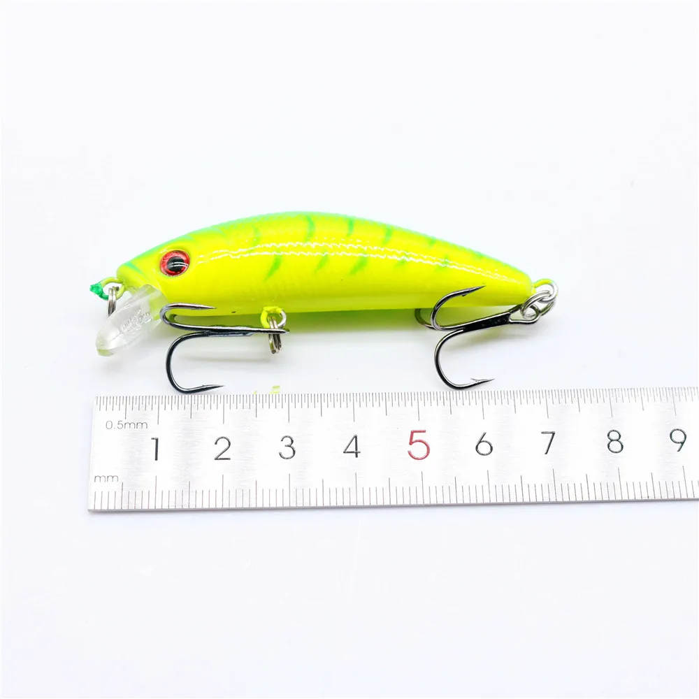 1pcs Classic Minnow Fishing Lure 7cm 8g 3D Eyes Hard Bait Fake Fish Crankbait Wobblers Artificial Swimbait Peche Fishing Tackle