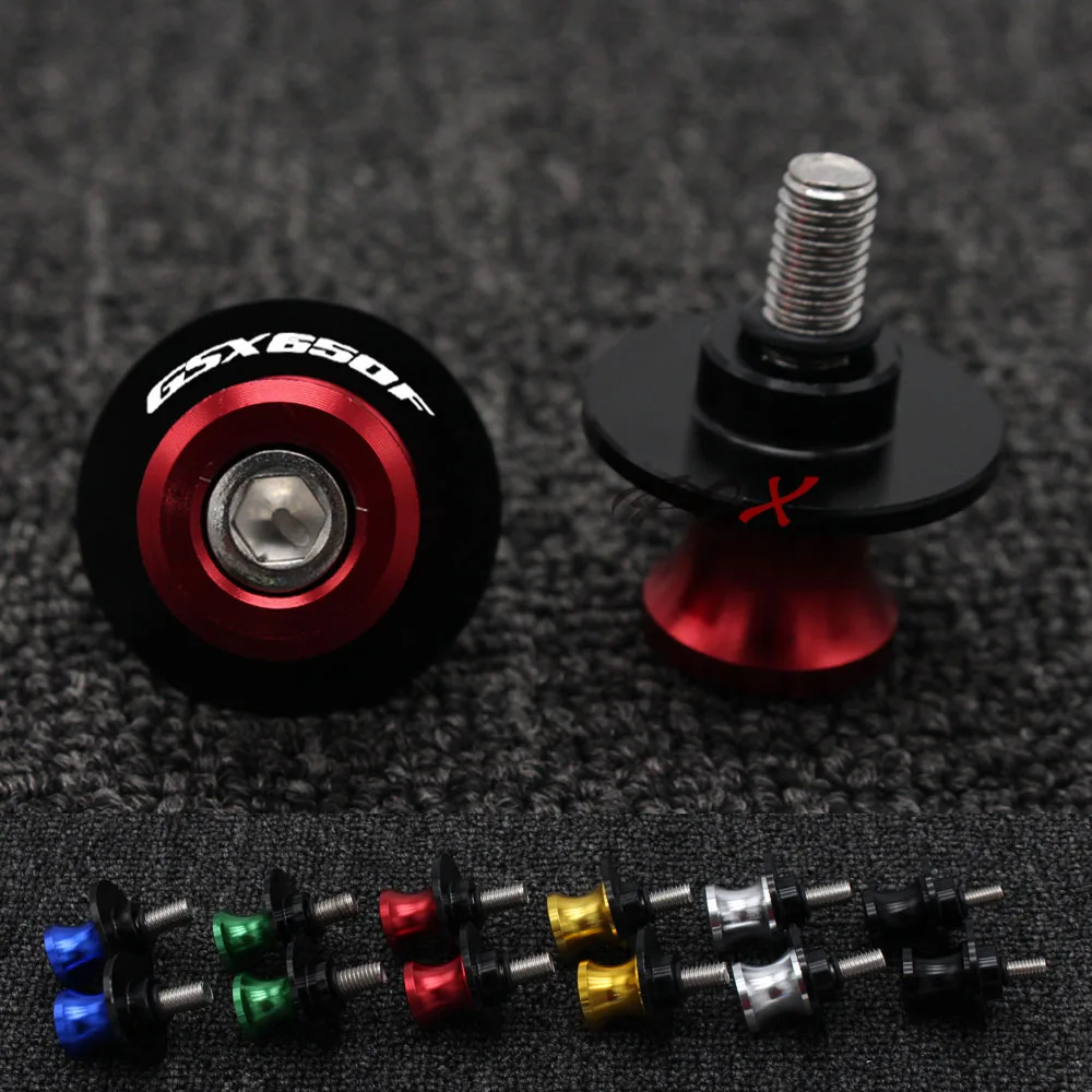 Swingarm Sliders Spools Swing Arm Stand Screws Slider Cover 8mm Motorcycle For SUZUKI GSX 650F GSX650F