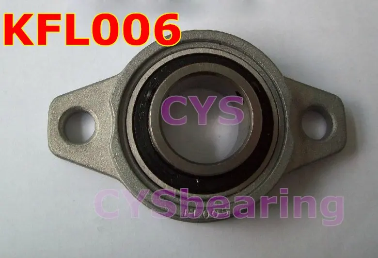 30mm  shaft Zinc Alloy mounted bearings KFL006  pillow block bearing housing