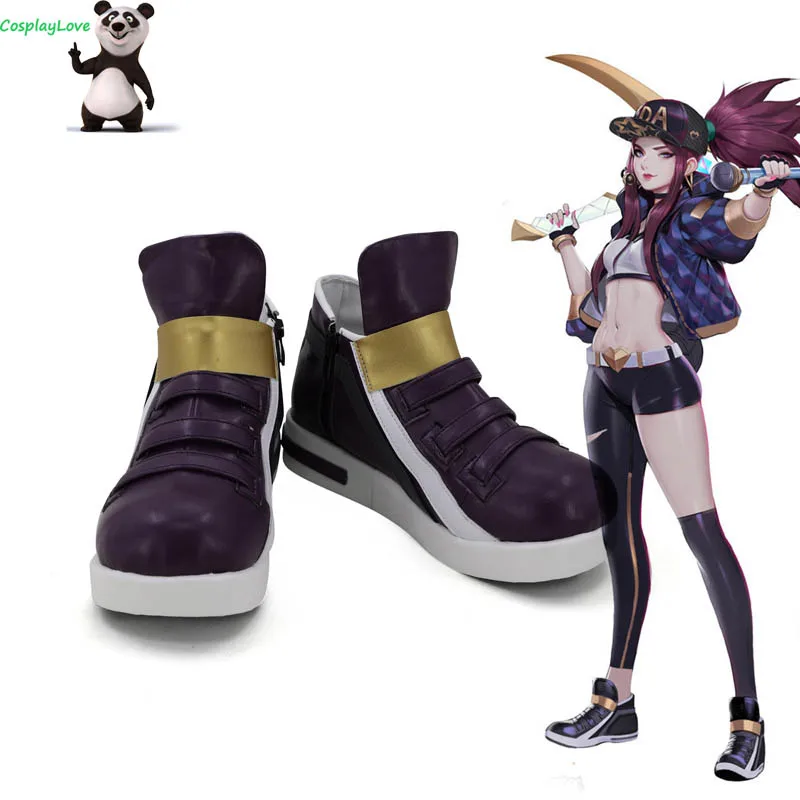 CosplayLove Game LOL KDA Cosplay KDA The Rogue Assassin Akali Cosplay Shoes Boots For Halloween Christmas