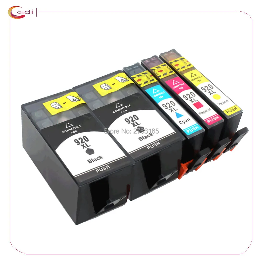 5Pack Compatible For 920XL Printer ink for HP 920 HP920 Use in Officejet 6000 6500 7000 7500 E910