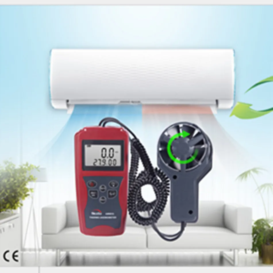 AM831 Nicety Anemometer Handheld Wind Speed Temperature Humidity Dew Point