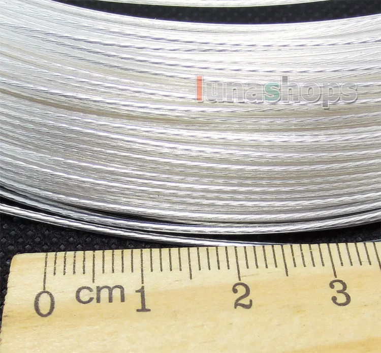 LN004381 100m Acrolink Silver Plated  OCC Signal   Wire Cable 0.12mm2 Dia:0.8mm For DIY