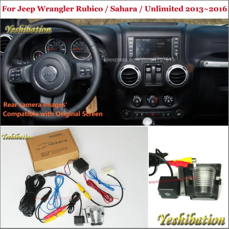 

Car Rear View Back Up Reverse Camera Sets For Jeep Wrangler Rubico / Sahara / Unlimited - RCA & Original Screen Compatible