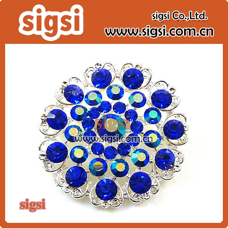 wholesale fashion jewelry rystal rhinestone sparkly brooch pin for wedding invitation