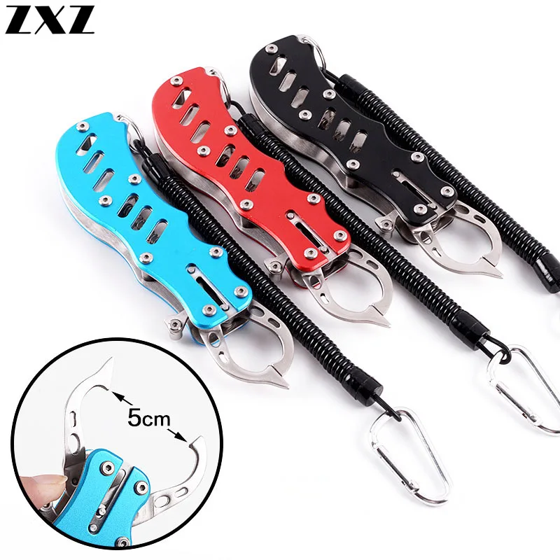 

Portable Aluminum Alloy Fishing Grip For Fish Lip Gripper Grabber Grips Fishing Tackle Tool Multifunction Pliers Equipment T4