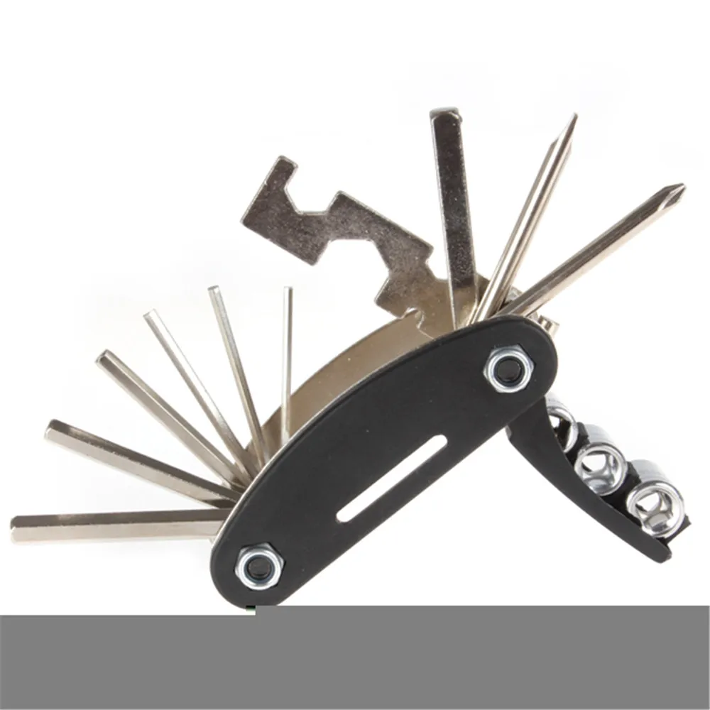 16 in1 Multi-function Bike Bicycle Cycling Repair Tools Kits with Wrench / Screwdriver Compact  Design