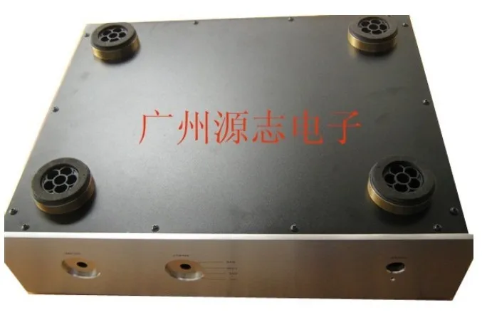 Chasis de preamplificador de sonido prémium, caja de amplificador de potencia de aluminio completo, 430x350x100mm, # M1