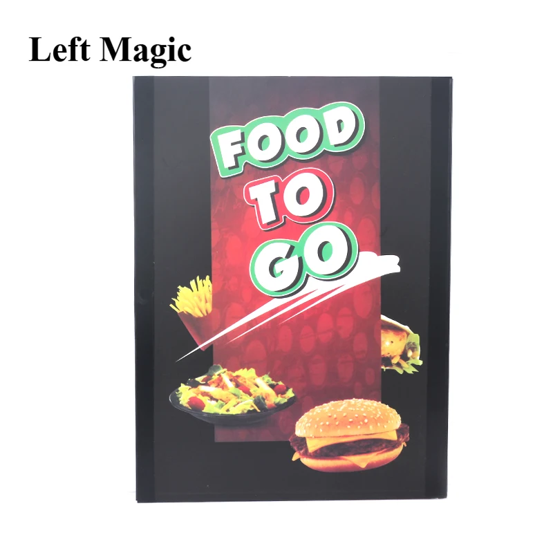 Food To Go Magic Tricks Super Hamburg Takeaway Street Close-Up Stage Magic Props Accessories Mentalism Gimmick G8199