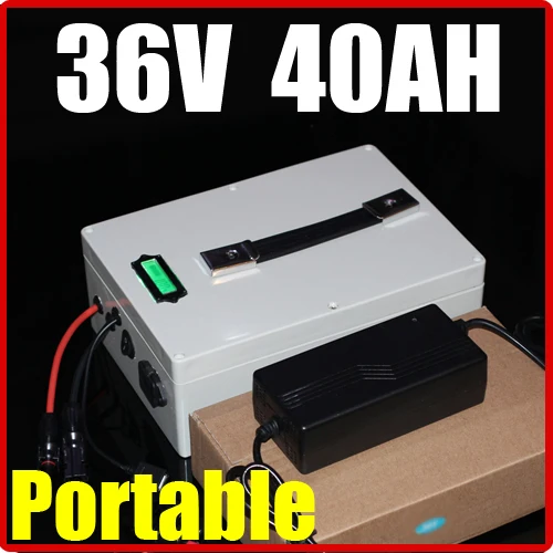 

36V 40AH Portable multifunction Lithium Battery Pack , 42V 1600W Electric bicycle Scooter solar energy battery