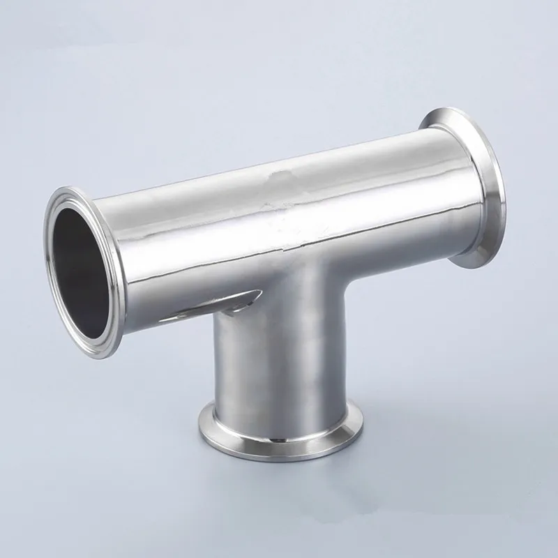 

1-1/4" 1.25" Pipe OD 32mm Sanitary 3 Way Tee Stainless Steel SS304 Weld Ferrule OD 50.5mm fit 1.5" Tri Clamp