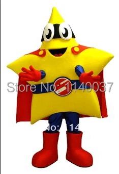 mascot yellow super star mascot costume custom fancy dress cosplay Cartoon mascotte costume carnival costume fancy Costume