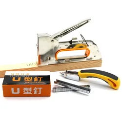 4/6/8MM Heavy Hand Nail Gun  painting Tools Furniture Stapler For Framing Paper Window with Woodworking Tacker