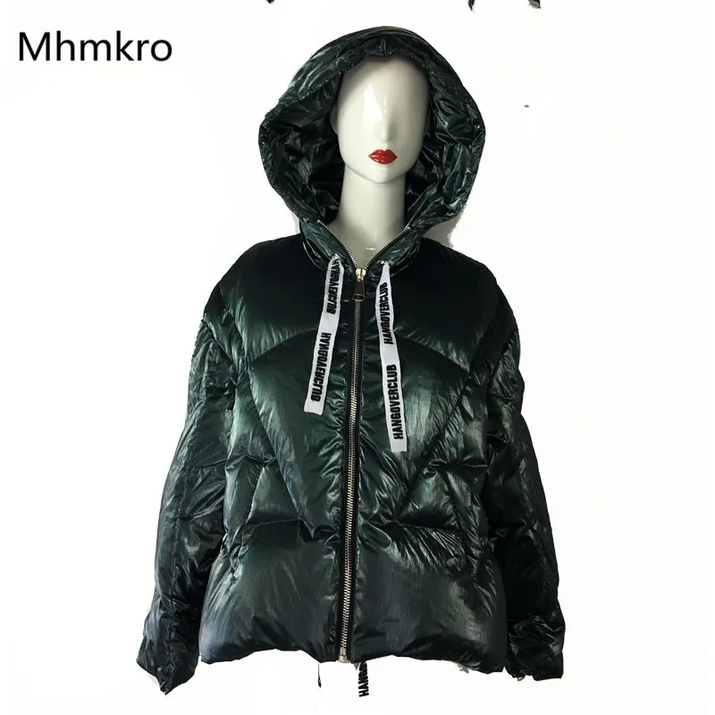 Army Green Fashion Top Quality Windproof Zipper Hooded Thick Women Cotton-padded Coat