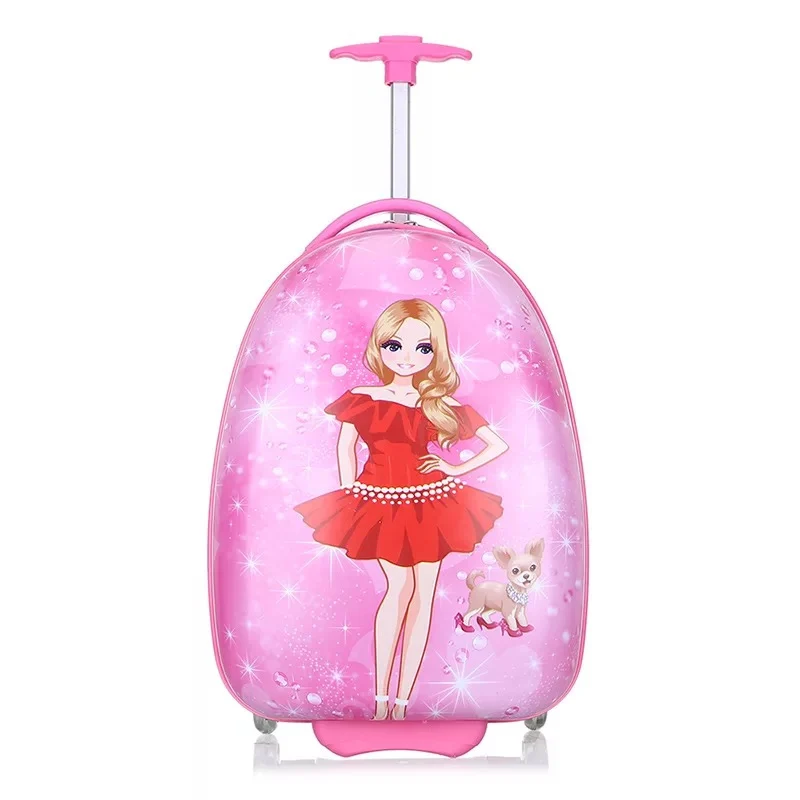 kids anime trolley case boy school suitcase travel rolling suitcase girl pink cartoon trolley bag children luggage bag on wheels