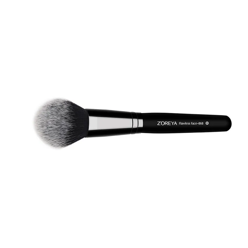 Zoreya Black Makeup Brushes Powder Highlight Blush Brush Eyeshadow Make Up Brushes Crease Eye Blending Short Shader Brow Mak