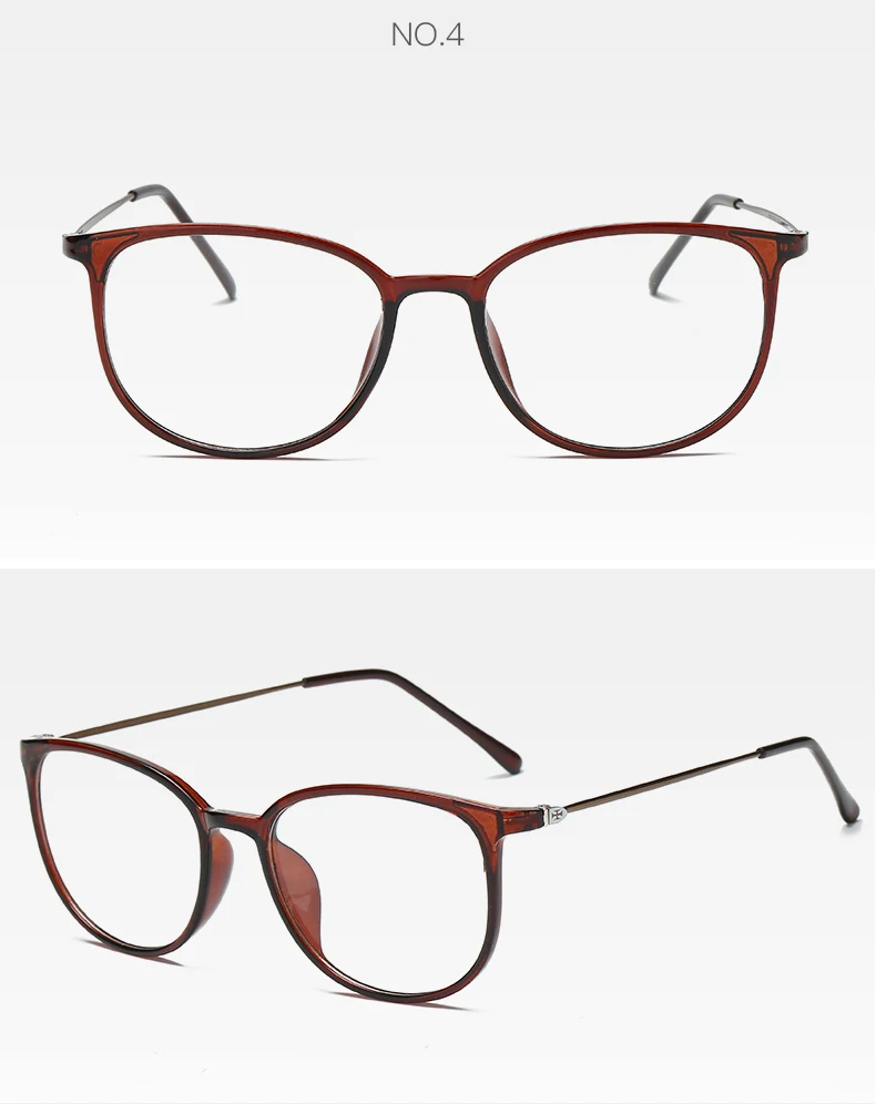 2024TR90 Brillen Rahmen Frauen Gläser Männer Gläser Rahmen Transparent Klare Linse Optische Brillen Oculos De Grau Feminino – Detail 8