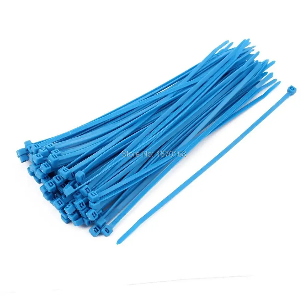 

4mm x 250mm Self Locking Nylon Cable Ties Heavy Industrial Wire Zip Ties Blue 1000pcs