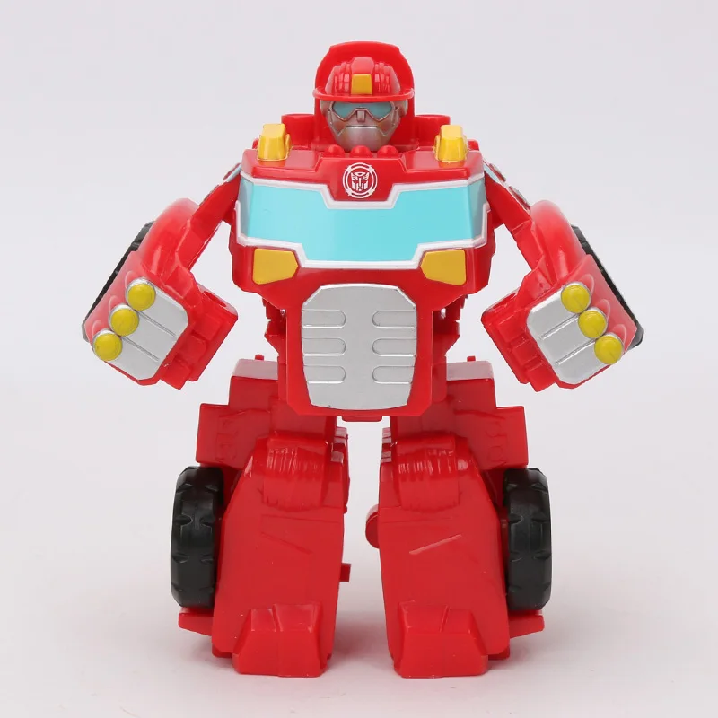 13cm Playskool Heroes Transformers Rescue Bots Energize Heatwave the Fire-Bot Hot Shot Rescan Chase The Police Bot Action Figure