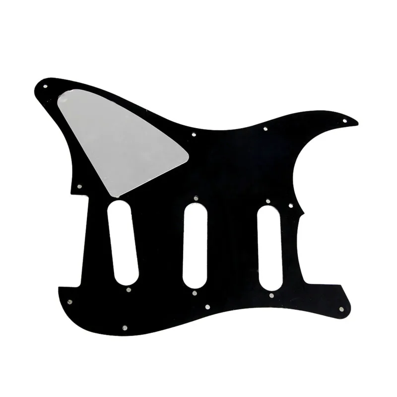 3 Ply Electric Guitar Pickguard Black Scratch Plate For . Stratocaster Guard board  Black