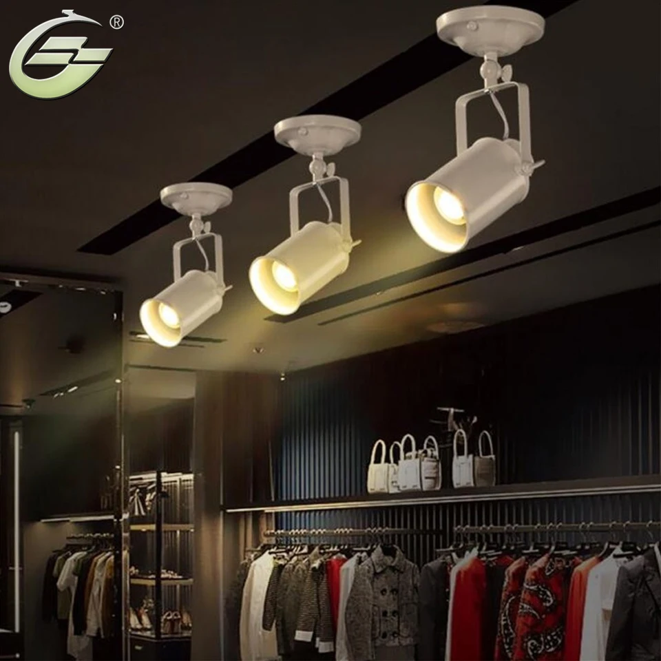Ceiling Lamp American Retro Country Loft Style LED lamps Industrial Vintage Iron Ceiling light for Bar Cafe Home Lighting