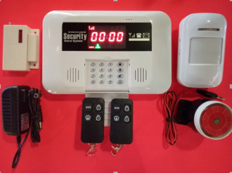 

APP Remote Control LCD Display GSM alarm system English / Russian