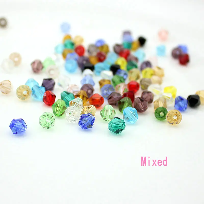 Buy 1 get 1 free! Crystal Bicone Beads Top quality glass loose Spacer Beads clothing beads, Bracelet necklaces accessories