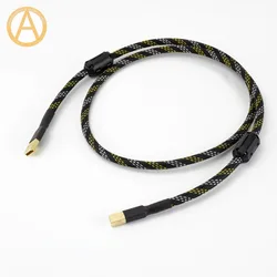 Anaudiofilski kabel HIFI USB profersional typ A do B danych kabel Audio HD do DSD PC Laptop wzmacniacz NAS