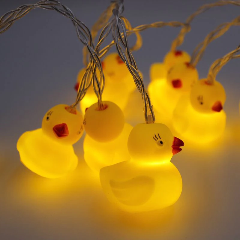 mycyk 1.5m 10leds Animal shaped battery powered lamp string Chicks ducklings ducks hens cormorant giraffe lamp for bedroom party