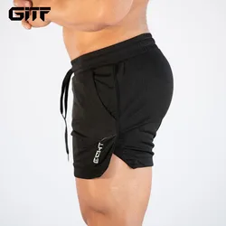 Gitf Mens Gym Training Shorts Mannen Sport Casual Kleding Fitness Workout Running Grid Sneldrogende Compressie Shorts Atletiek