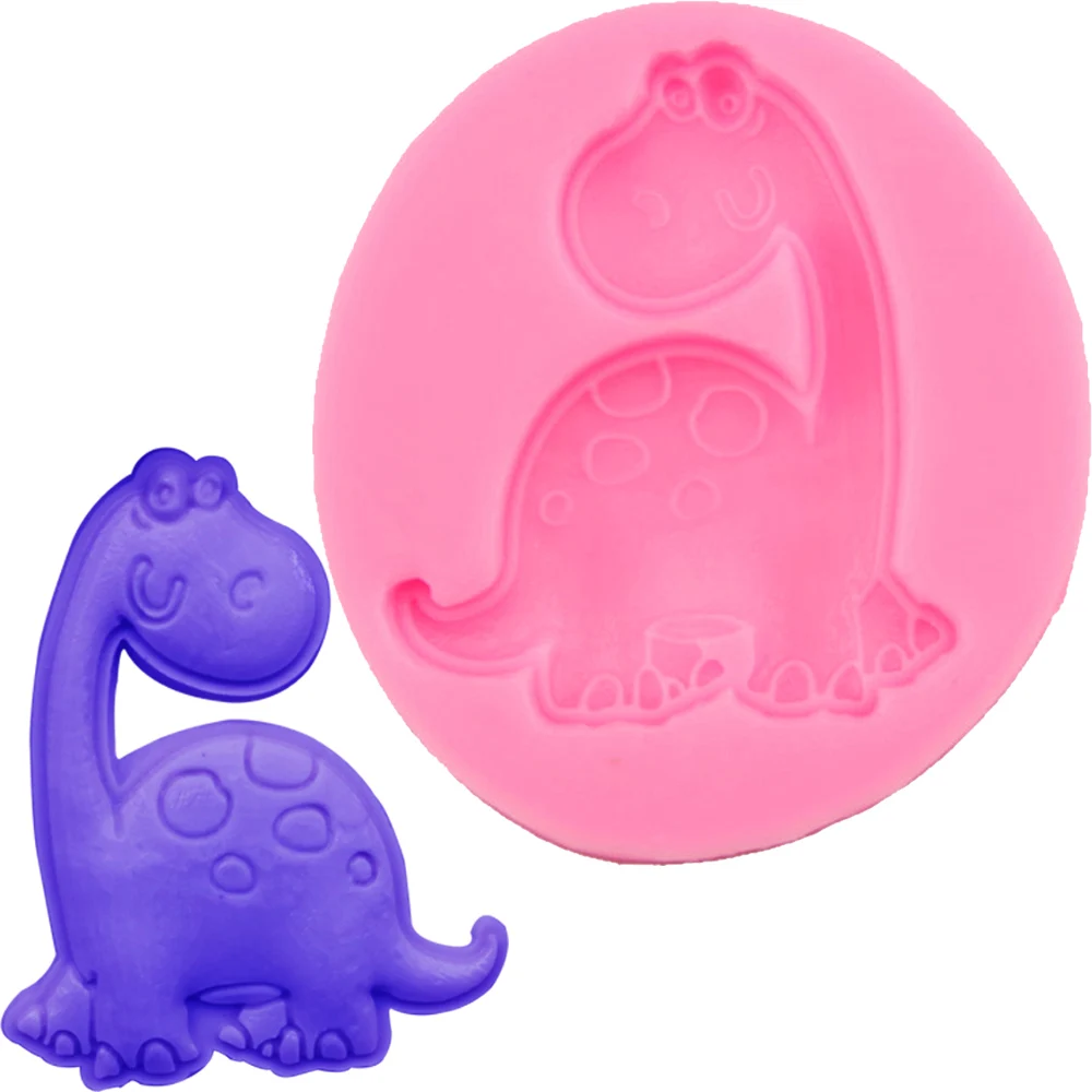 Dinosaur Dragon Silicone Molds Cookies Bread Lollipop Bakeware Baby Shower Ramadan Decoration Patisserie And Confectionery M595