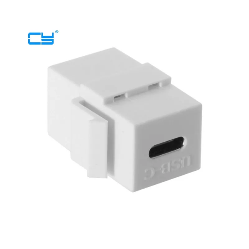 1pcs USB-C adapter Type-C Female to Female Extension Keystone Jack Coupler  for Wall Plate Panel