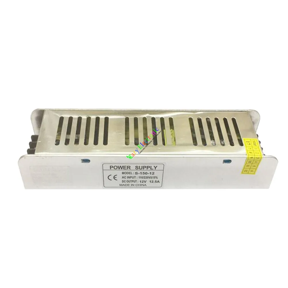 Оптовая и розничная продажа, 1 шт., 12 В, 150 А, Вт, переключатель источника питания постоянного тока, адаптер трансформатора, Светодиодная лента, бесплатная доставка