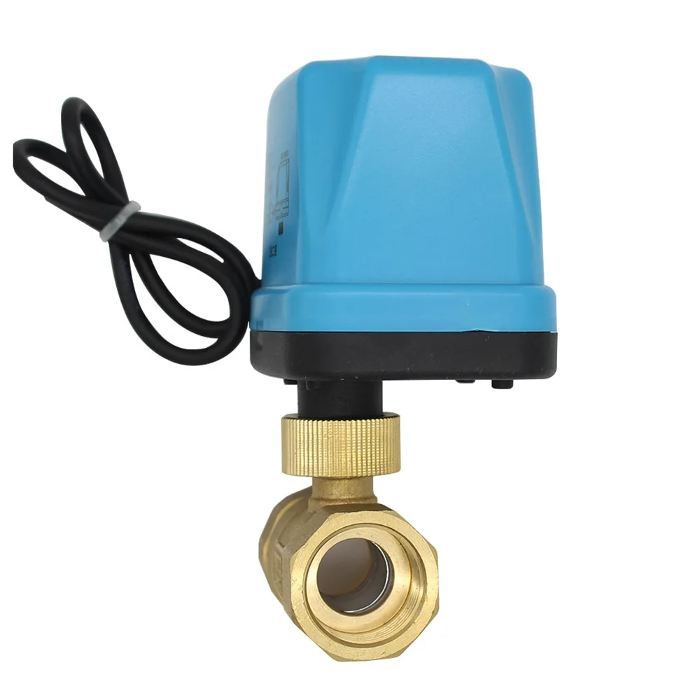 motorized ball valve Three wire one way  control normally closed electrical valve 24v DN15-DN50