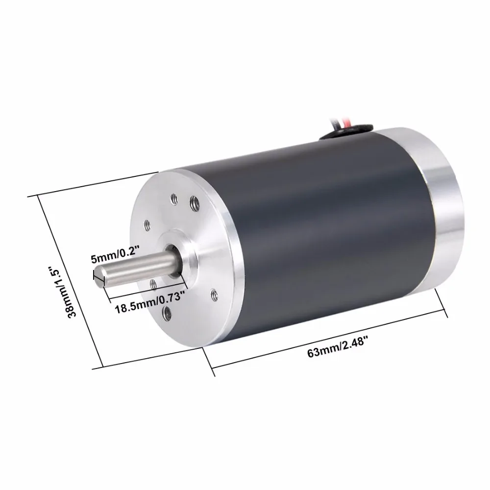 ZYTD-38SRZ-R 300G.cm Torque Brushed Electric Motor DC 24V 12V  2000RPM 3000RPM 4000RPM 5000RPM 6000RPM 7000RPM High Speed