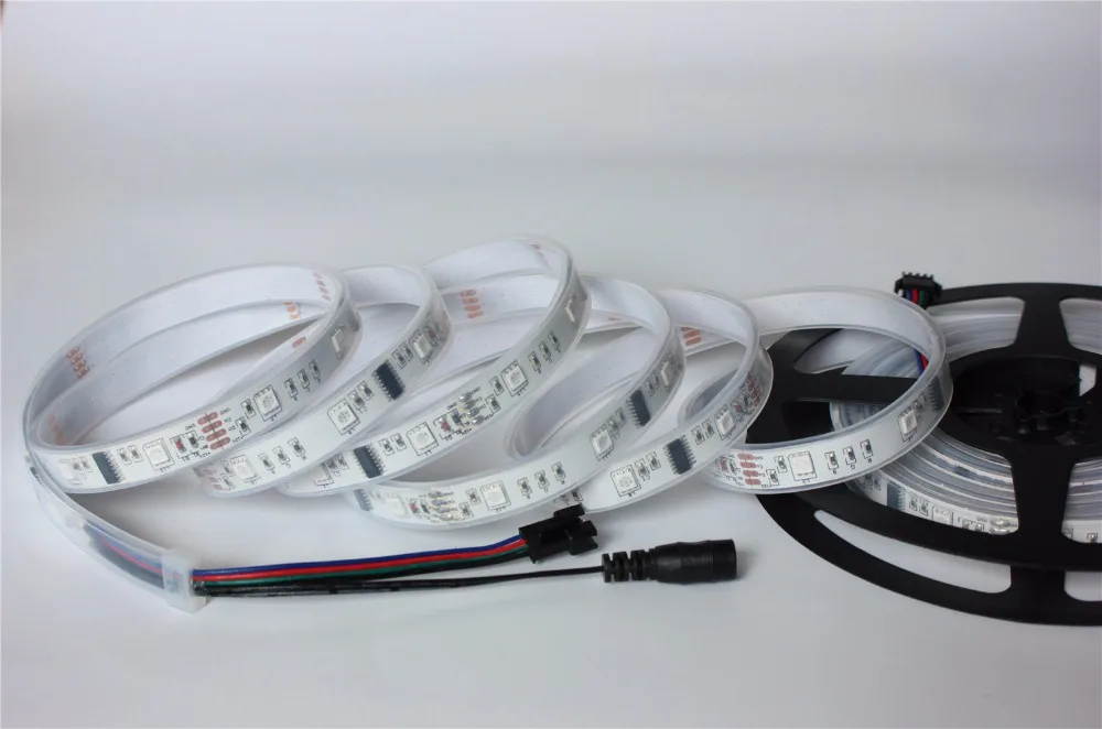 5m 6803 IC 5050 digital RGB LED Strip,150LED  IP67 Waterproof dream magic color +6803 RF 133 Remote controller +12V 3A kit