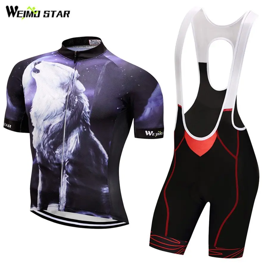 

Wolf Shirt Cycling Jersey WEIMOSTAR Men Bike cycling clothing Bicycle Short Sleeve maillot ciclismo MTB Bike Jersey Shirt