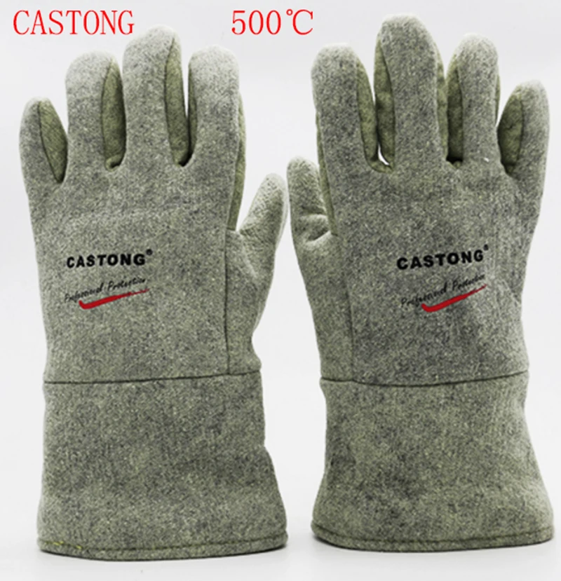 

CASTONG 500 degree High temperature protection gloves Aramid High temperature Protective gloves Wear-resistant Cut cut gloves