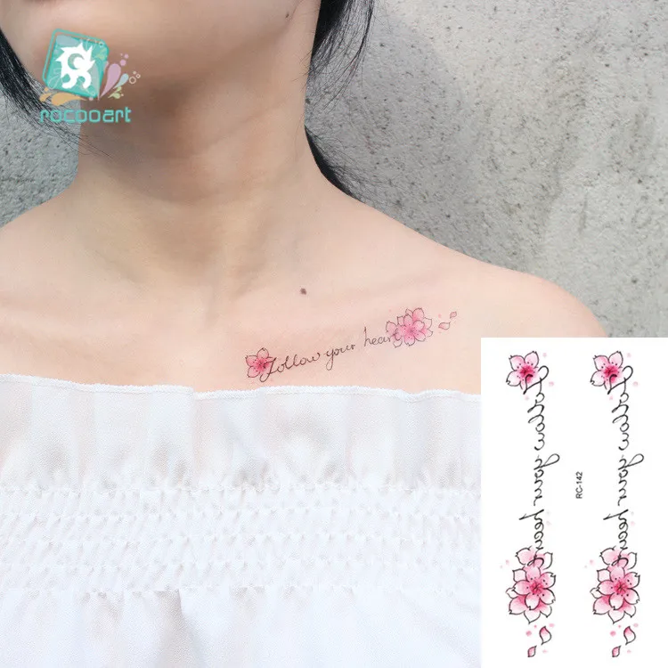 1 Pcs Small Flower Temporary Tattoo Sticker Deer Flamingo Cat Lotus Design Hand Body Art Women Fake Flash Taty Tatuaje 10.5X6cm