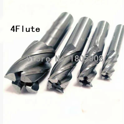 Free shipping 6pcs/set  4F Flute 2mm-6.0mm 4 slot cutter, CNC equipment rotary cutter of milling cutters