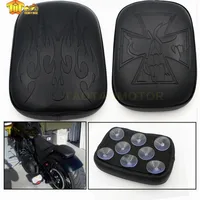 Para Harley Davidsion accesorios Street Glide Dyna Sportster Softail Touring XL 883 1200 cojín trasero para pasajero asiento