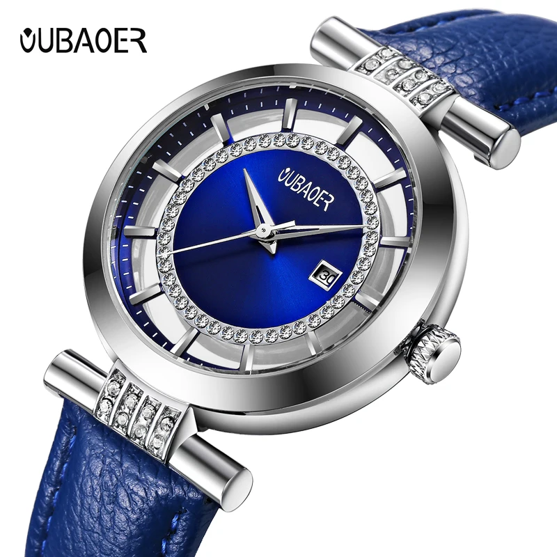 

New Lady Fashion Watch Women OUBAOER Elegant Wristwatch Quartz women wrist watch dress Clock Relogio Feminino Montre Femme