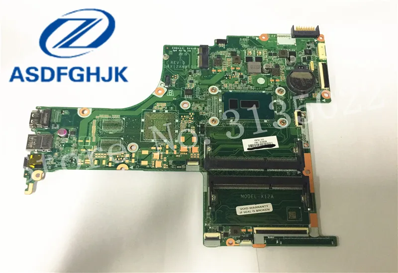 Laptop Motherboard DAX12AMB6D0 FOR HP FOR Pavilion 15-AB Motherboard DDR3L integrated SR240 i3-5020U 823916-601 100% Test ok