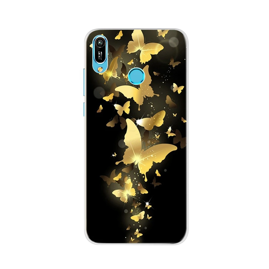 for Huawei Y6 2019 Case Huawei Y6 2019 Silicone Cover Soft Phone Case For Huawei Y6 2019 MRD-LX1 MRD-LX1F Y6 Prime Pro 2019 Case