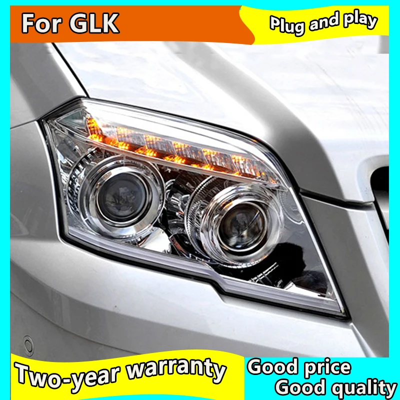 

New Head Lights Car Styling For Benz GLK-Class Headlights 2018-2012 Double Beam Lens Projector Xenon HID Head Lamp Led DRL