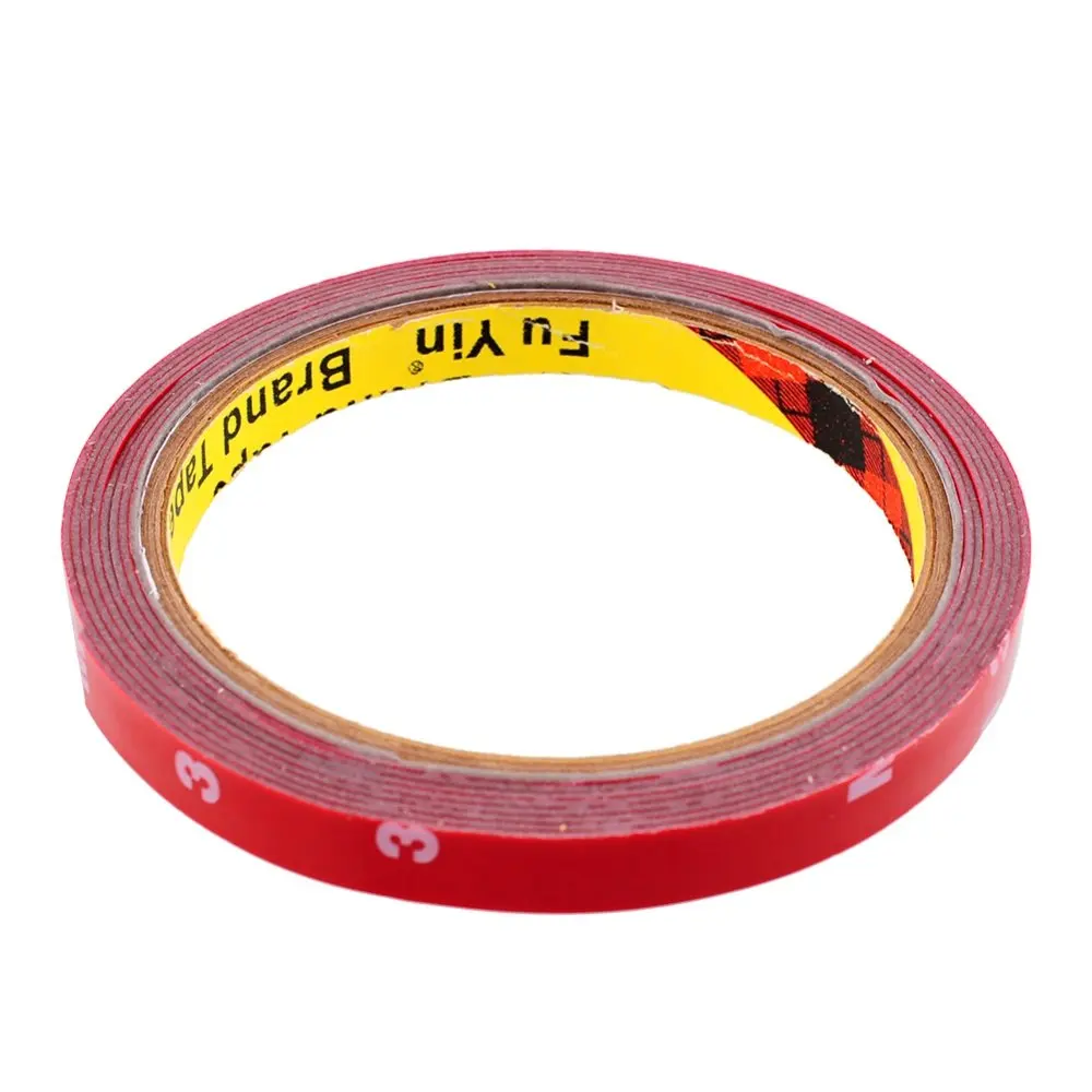 1pcs 6MM 8MM 10MM 15MM 20MM 30MM 40MM 50MM x 3Meters Auto Acrylic Foam Double Sided Attachment Adhesive Tape