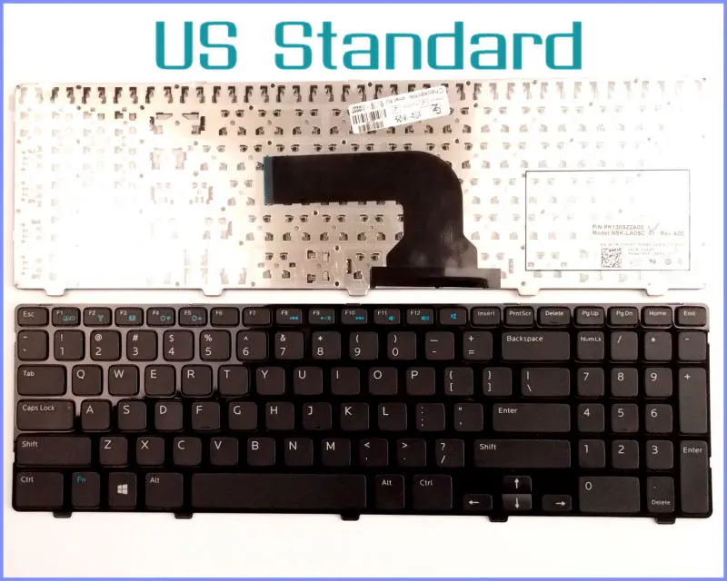 P28F001 랩탑 키보드: Dell 15R-5521, 5528, 2528, 3328, 15VR-4526 모델용 최적의 교체 키보드